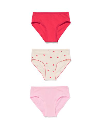 Kinderslips Herzen &ndash; 3 St&uuml;ck rosa rosa - 19310670PINK - HEMA