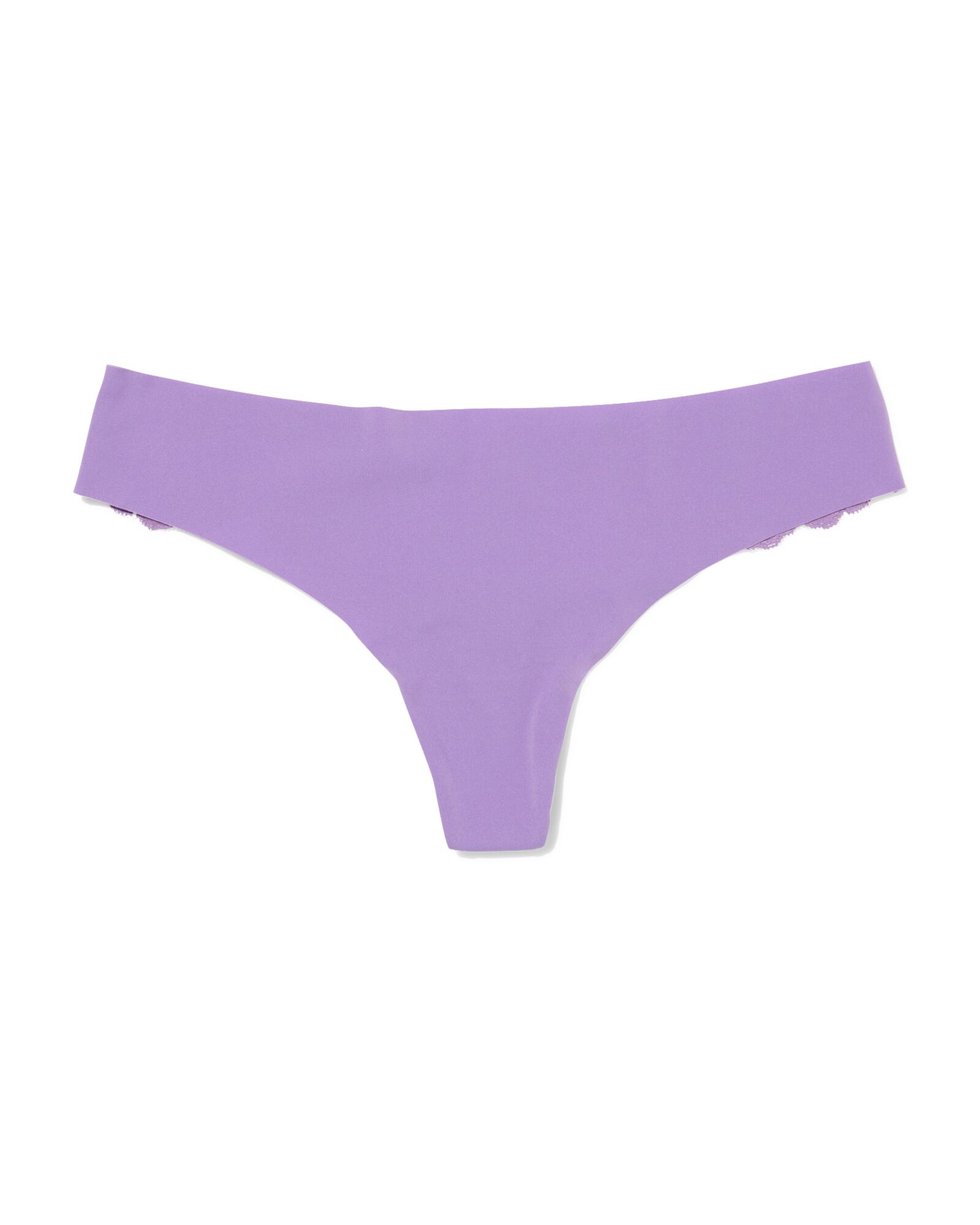 string femme microfibre d&eacute;coup&eacute; au laser avec dentelle violet clair - 19621514LIGHTPURPLE - HEMA