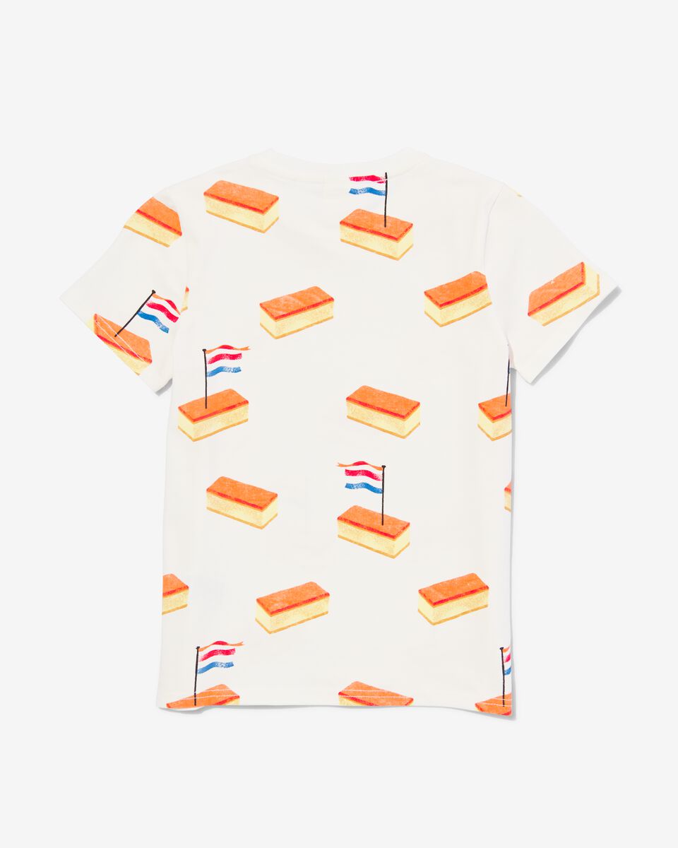 Kinder-T-Shirt mit orangefarbenen Cremeschnitten - 1000030936 - HEMA