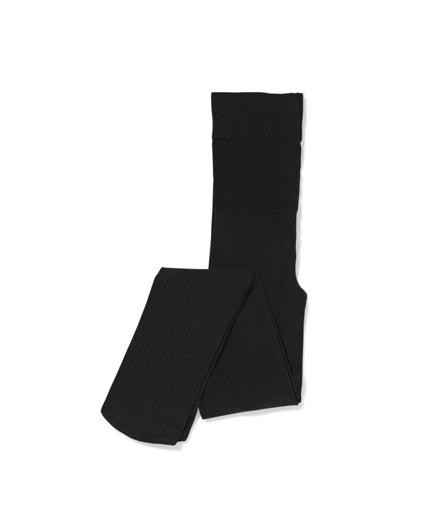 kindermaillot thermo 150denier zwart zwart - 4360215BLACK - HEMA