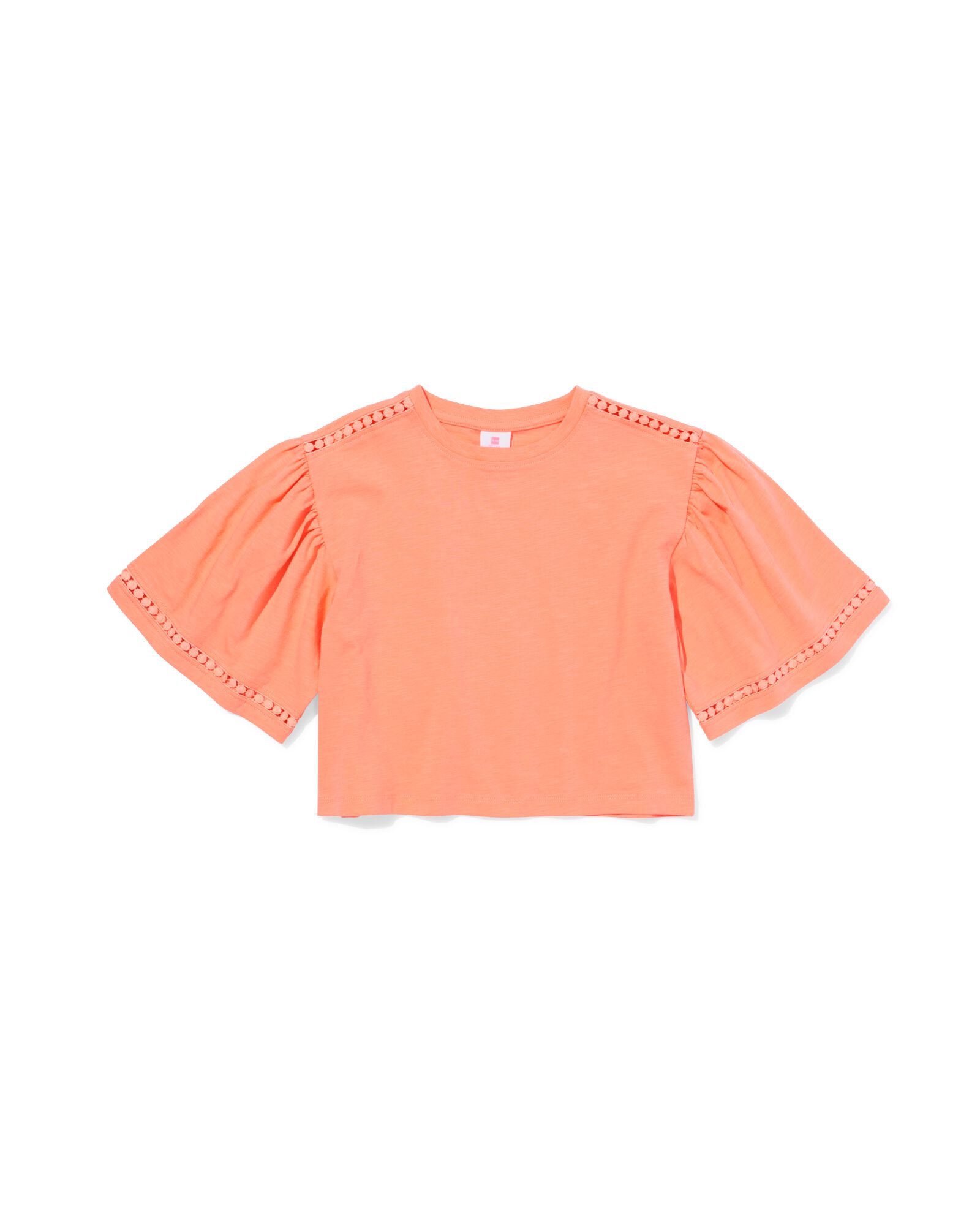 kinder T-shirt jersey koraal koraal - 30845166CORAL - HEMA