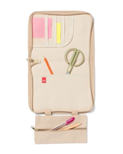 &eacute;tui 25 x 19 x 3 cm organiseur beige - 14404005 - HEMA