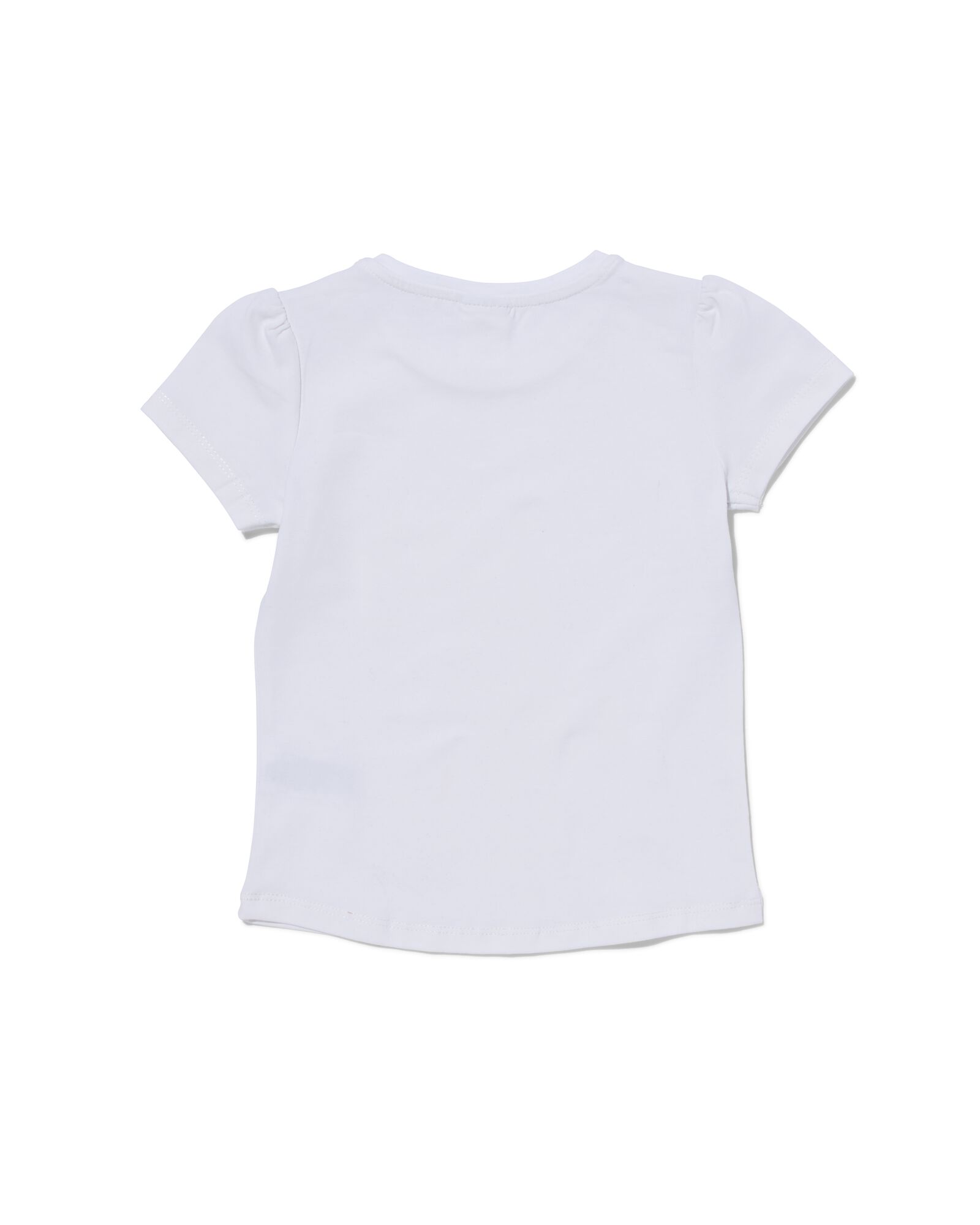 2 t-shirts enfant blanc 98/104 - 30843931 - HEMA