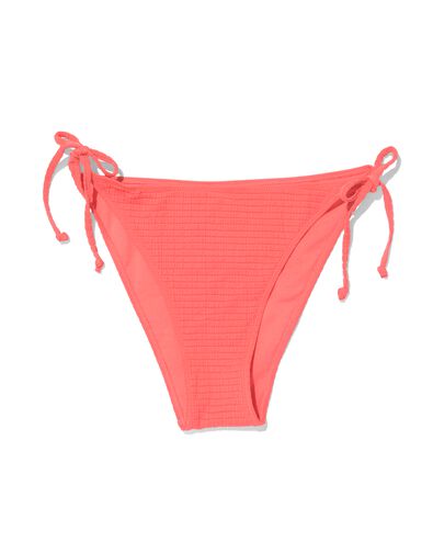 Damen-Bikinislip, Schleife korallfarben S - 22351207 - HEMA