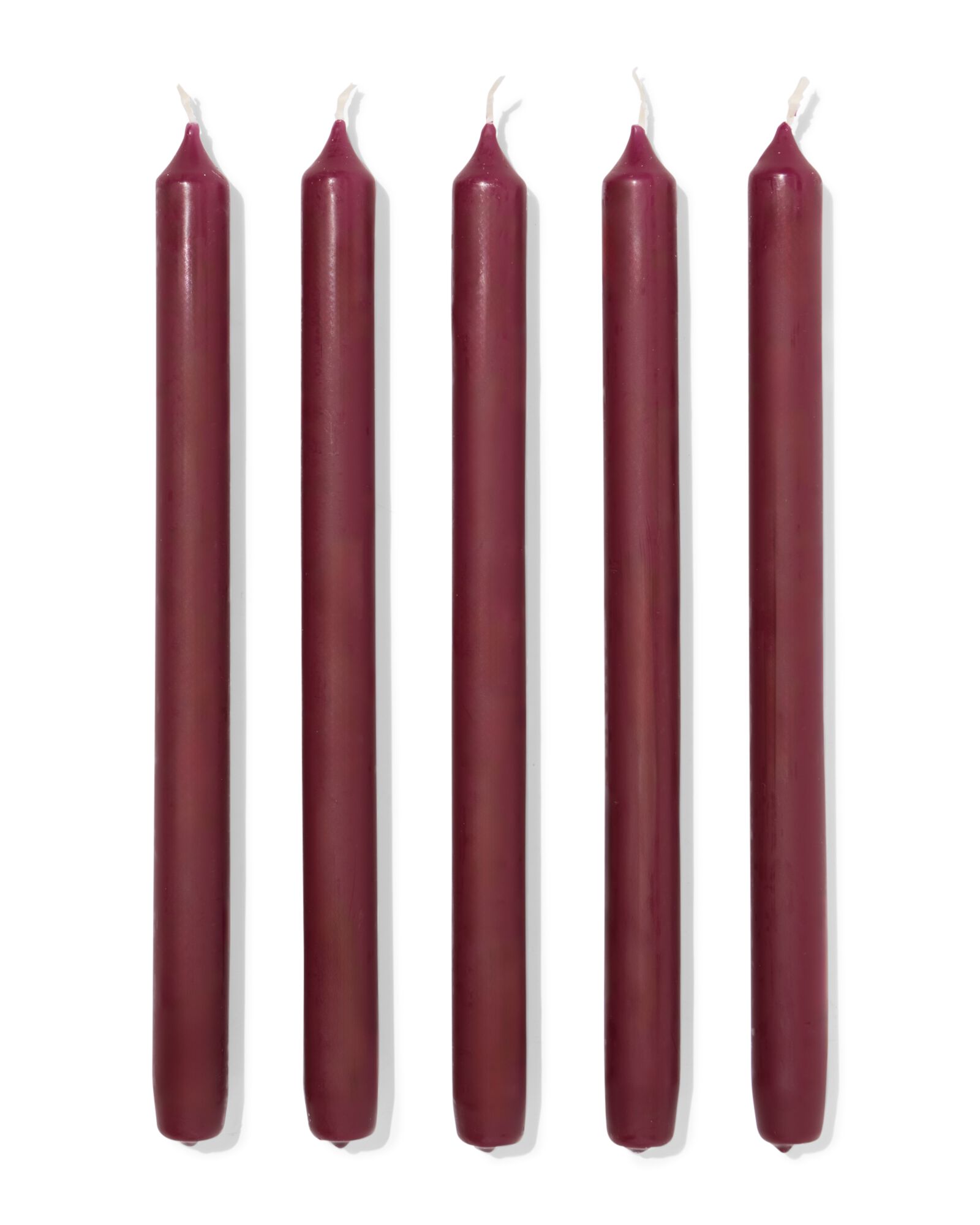 bougie d'int&eacute;rieur longue &Oslash;2,2x29cm aubergine - 12 pi&egrave;ces aubergine 2,2 x 29 - 13504056 - HEMA