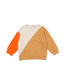 baby sweater blocs de couleur beige beige - 1000029740 - HEMA