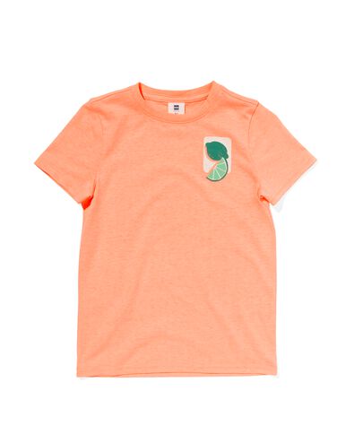 Kinder-T-Shirt, Zitrusfrucht orange orange - 30783935ORANGE - HEMA