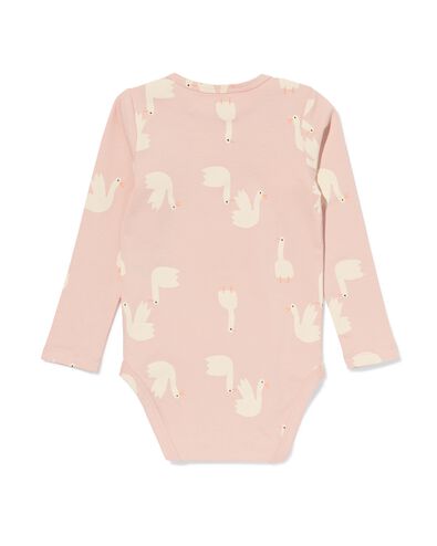 Strampler mit Stretchanteil, G&auml;nse rosa - 33300750PINK - HEMA