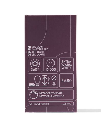 LED-Lampe, E27, 3.5 W, 200 lm, Kugellampe, Gold - 20070042 - HEMA