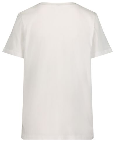 Damen-T-Shirt, Baumwolle weiß - 1000021136 - HEMA