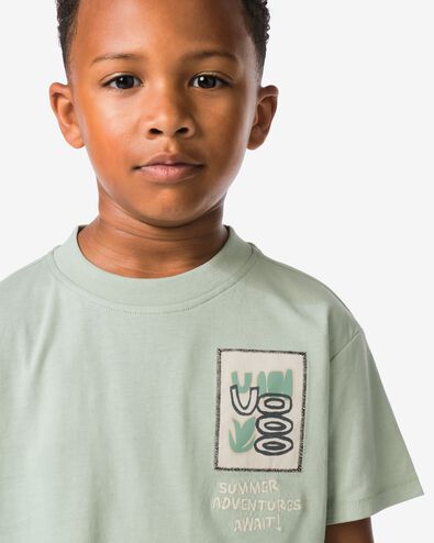 Kinder-T-Shirt mit Print gr&uuml;n gr&uuml;n - 30718506GREEN - HEMA