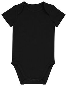 Baby-Body mit Elasthan schwarz schwarz - 1000026434 - HEMA