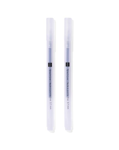 2er-Pack Feinschreiber, 0.7 mm, schwarz - 14400429 - HEMA