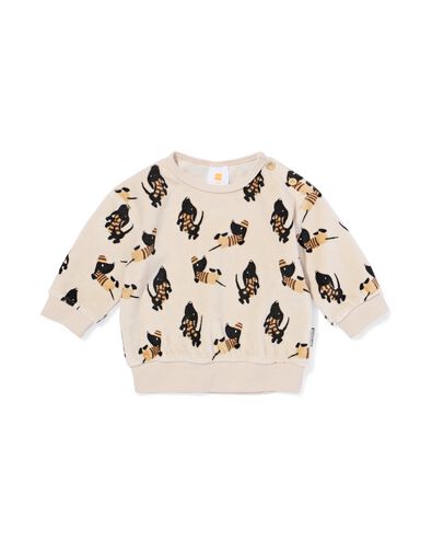 pull nouveau-n&eacute; Takkie en velours gris clair gris clair - 33434620LIGHTGREY - HEMA