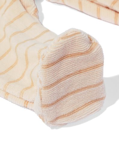 Newborn Strampler aus Samt, gerippt mit Streifen sandfarben sandfarben - 33447520SAND - HEMA