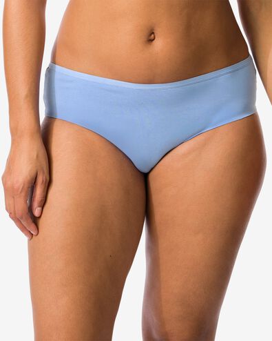 dameshipster katoen met kant blauw blauw - 19601754BLUE - HEMA