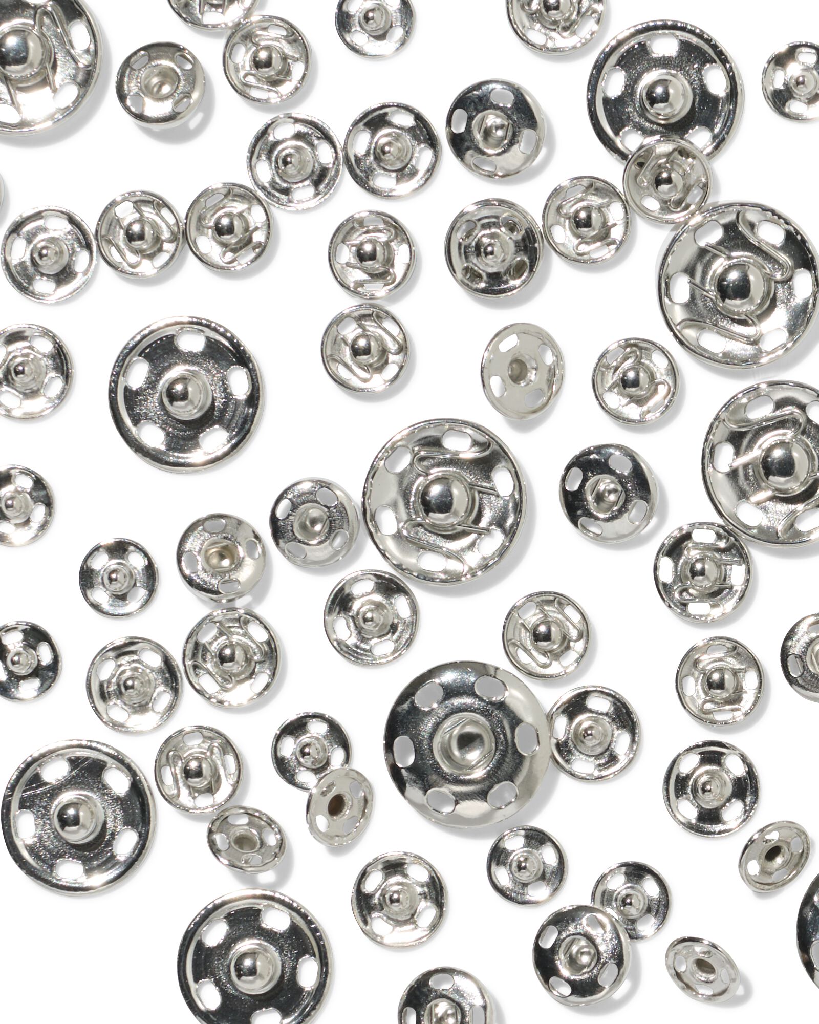 boutons-pression en argent sans nickel - 34 pi&egrave;ces - 1400287 - HEMA