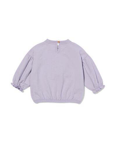 Babysweater „c'est formidable“ violett - 33083360PURPLE - HEMA