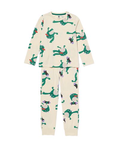 pyjama enfant monstre blanc cass&eacute; blanc cass&eacute; - 23000650OFFWHITE - HEMA