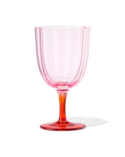 verre &agrave; vin 190ml en forme de fleur rose - 61104507 - HEMA