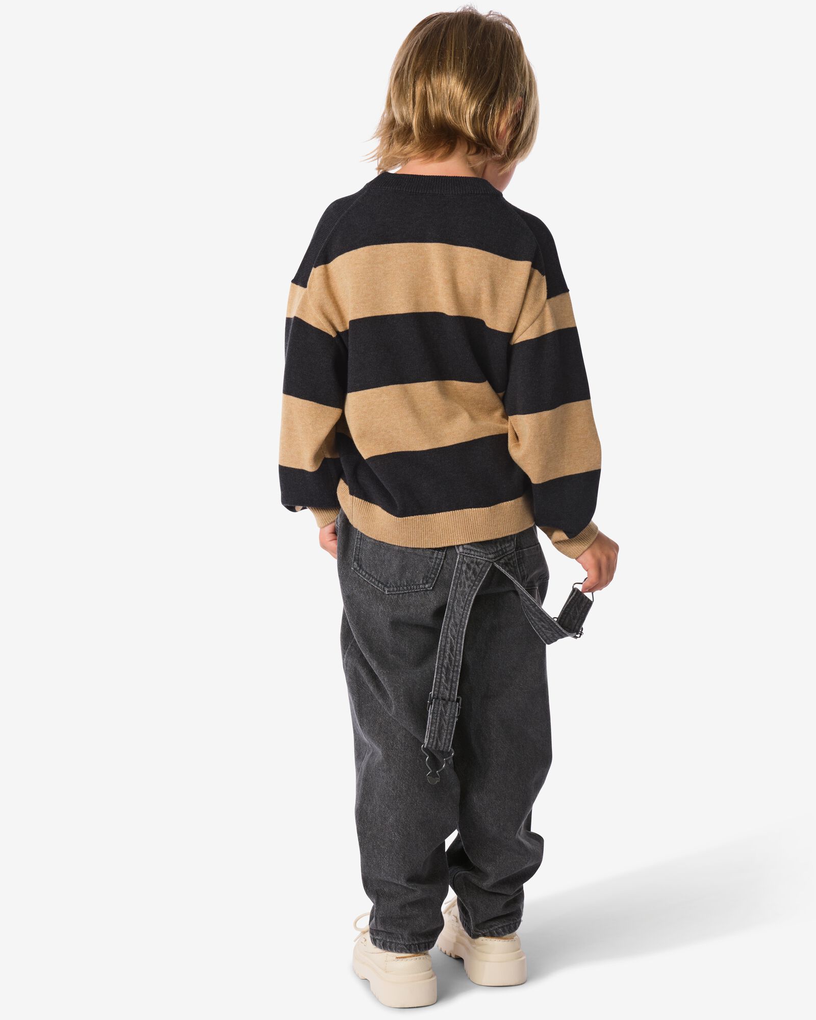 pull ray&eacute; beige - 30786705BEIGE - HEMA