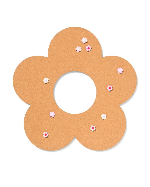 tableau d'affichage 47x47x1,1cm fleur avec punaises - 61104534 - HEMA