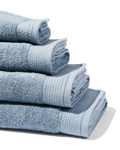 serviettes de bain - qualité hôtel très épaisse ijsblauw - 1000015676 - HEMA