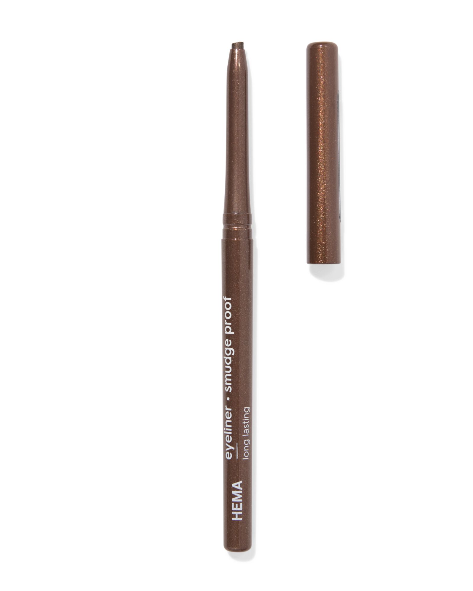 eyeliner anti-traces waterproof marron moyen - 11210242 - HEMA
