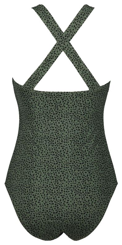 maillot de bain femme correcteur - animal vert armée vert armée - 1000022855 - HEMA