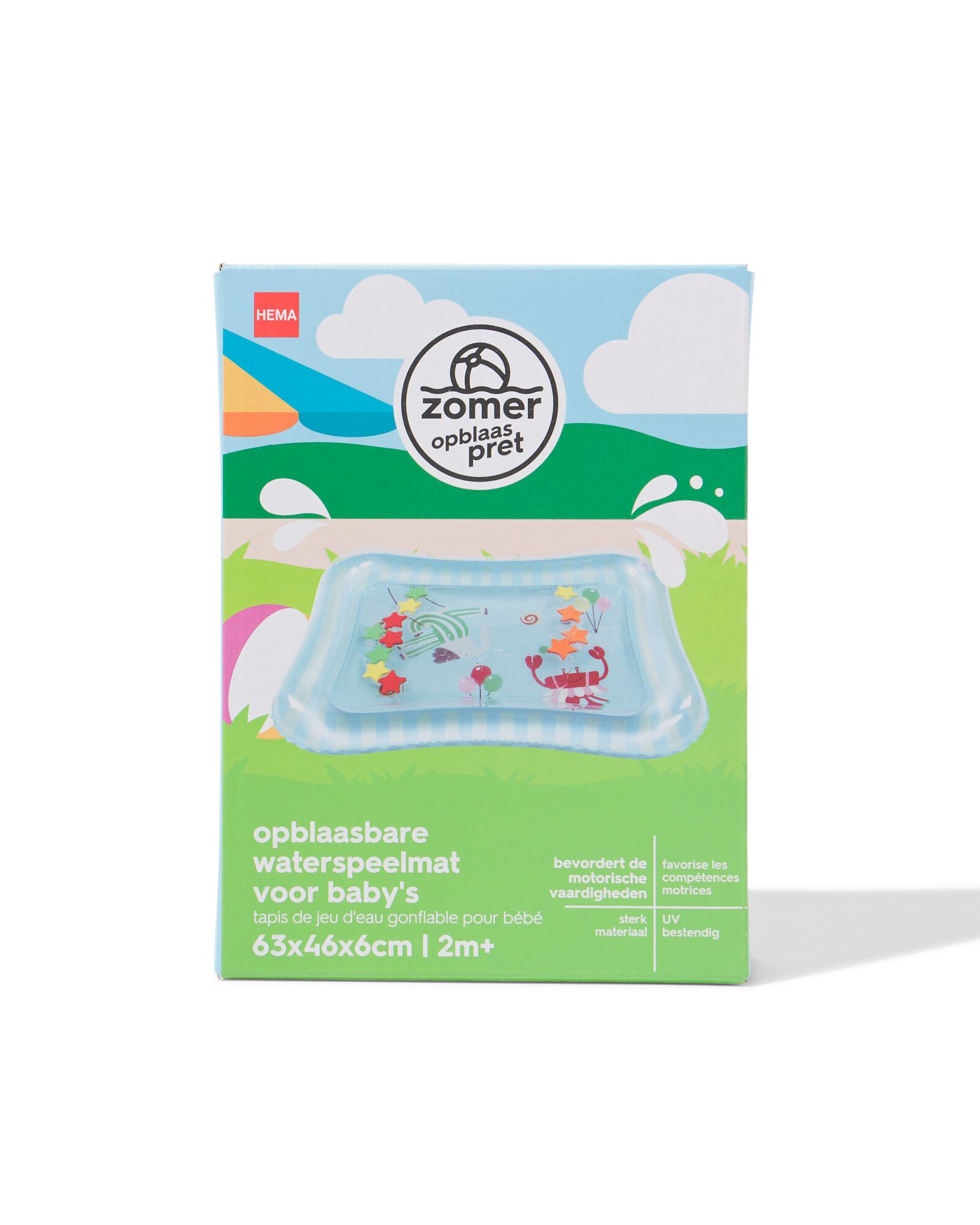 opblaasbare waterspeelmat voor baby's 63x46x6cm circus - 15800122 - HEMA