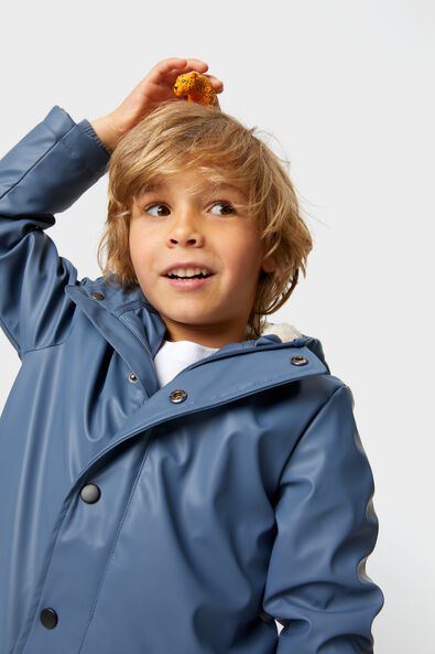 Kinder-Jacke mit Kapuze blau 98/104 - 30749975 - HEMA