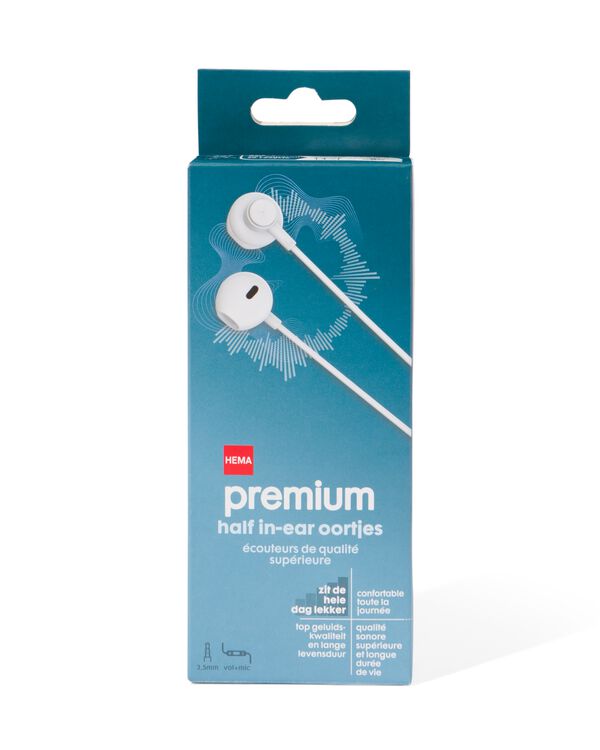 Half-in-Ear-Ohrh&ouml;rer, Premium, wei&szlig; - 39680034 - HEMA