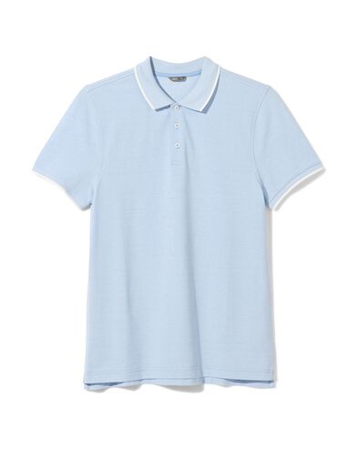 Herren-Poloshirt, Piqué blau XL - 2115727 - HEMA