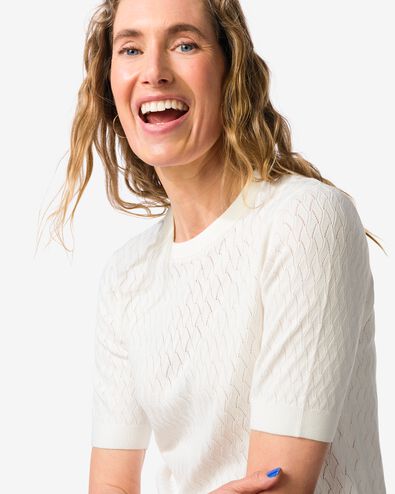 pull femme Fally maille fine blanc - 36207860WHITE - HEMA