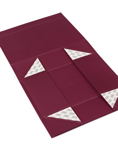 doos met magnetische deksel A5 karton donkerrood - 39800040 - HEMA
