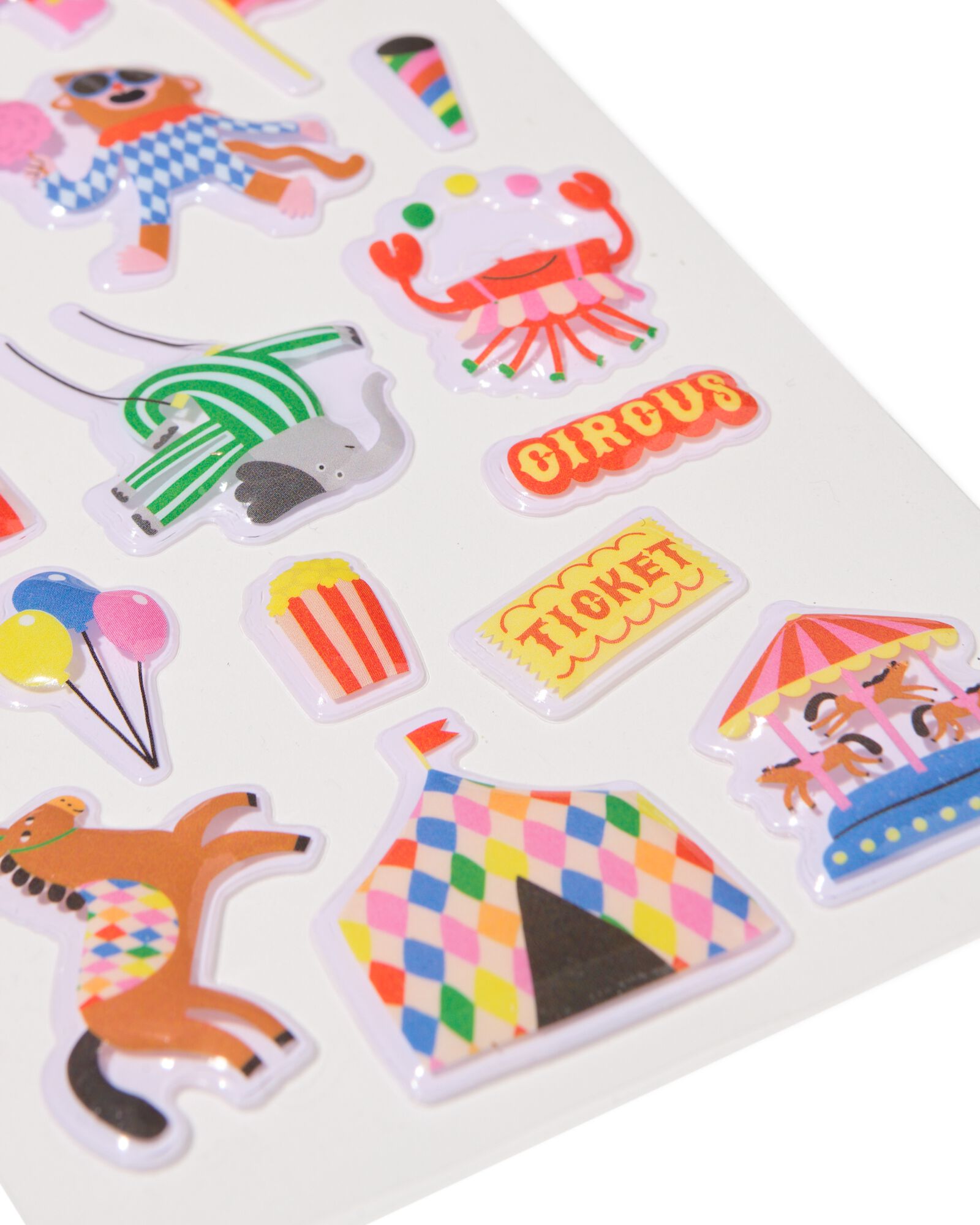 3D-Aufkleber Zirkus &ndash; 38 St&uuml;ck - 15900193 - HEMA