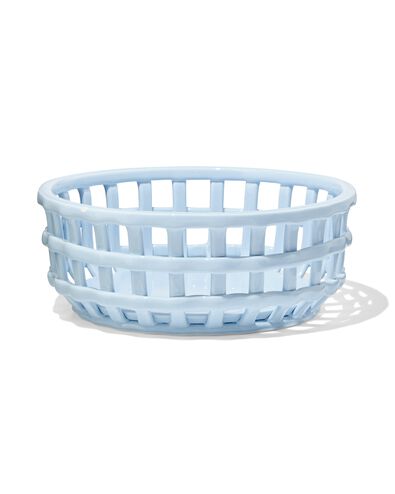 corbeille &agrave; pain 25x25x10cm c&eacute;ramique bleu clair - 25800053 - HEMA