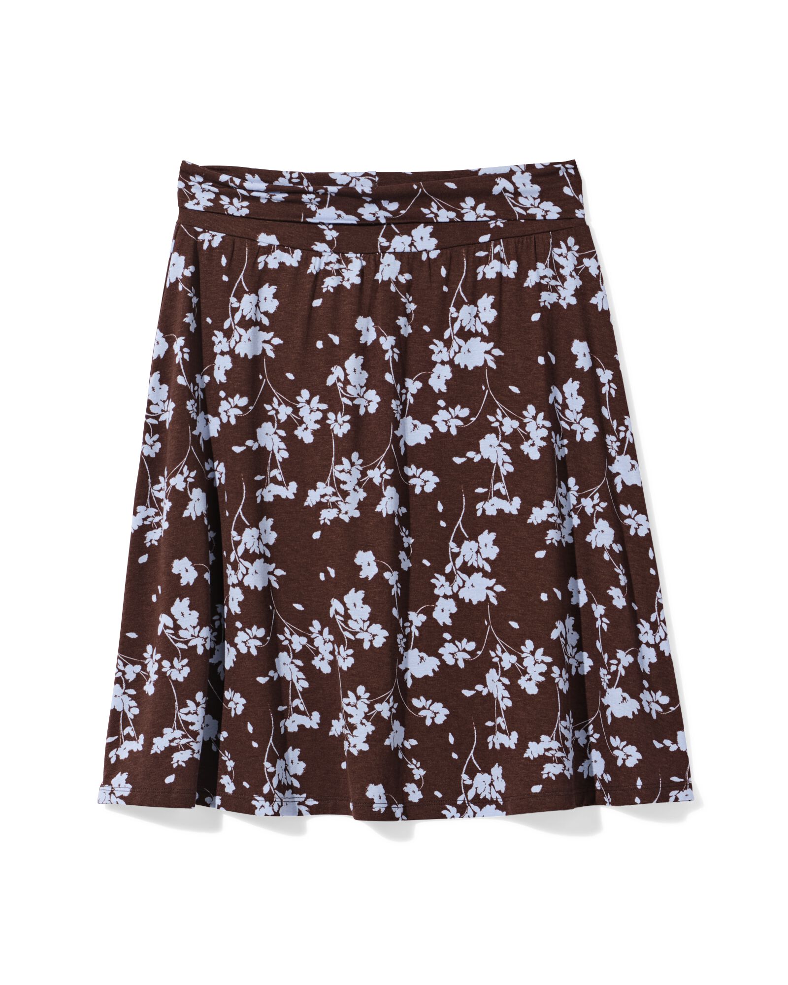 jupe femme Darly coupe classique fleurs marron fonc&eacute; marron fonc&eacute; - 36304170DARKBROWN - HEMA