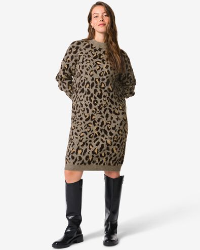 robe femme gelly l&eacute;opard multi - 36205070MULTI - HEMA