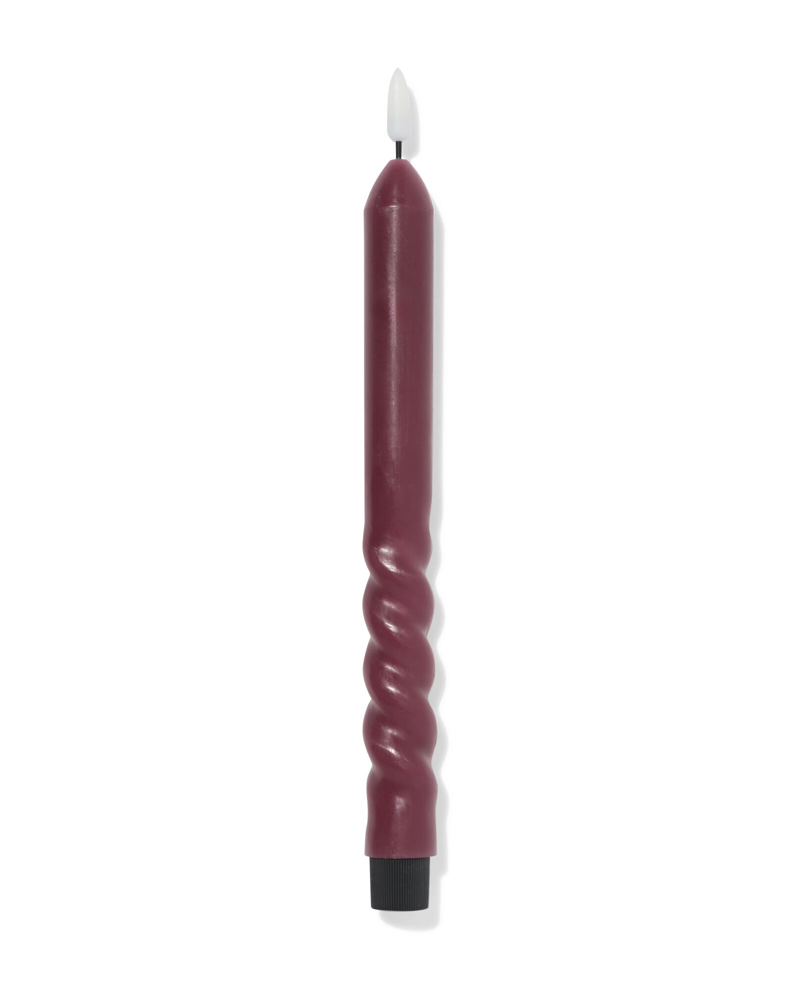 bougie d'int&eacute;rieur led ⌀2,3x29cm duo aubergine - 13550123 - HEMA