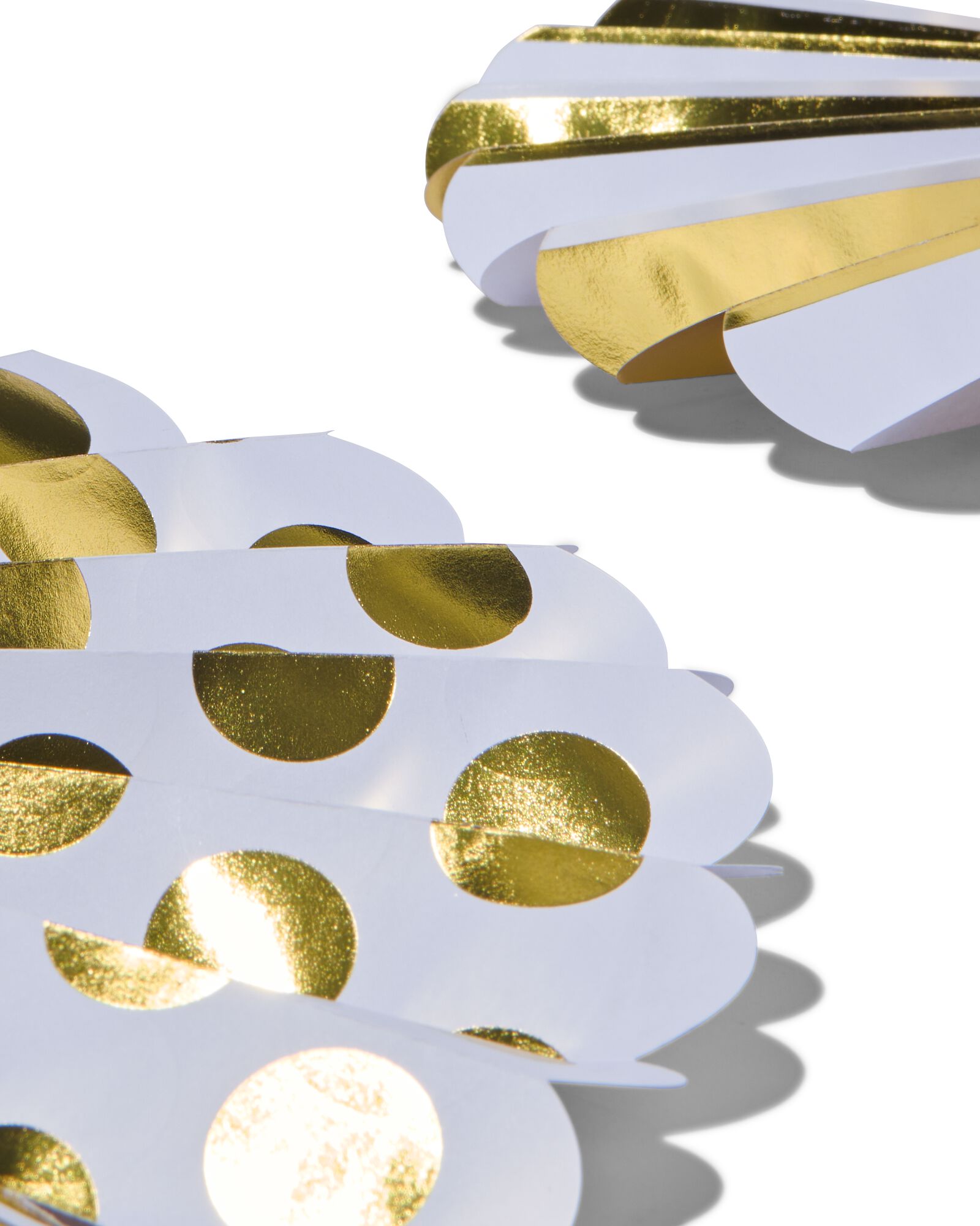 waaiers papier goud - 2 stuks - 14230164 - HEMA