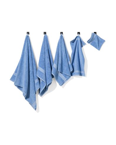 handdoeken - zware kwaliteit felblauw handdoek 50 x 100 - 5250384 - HEMA