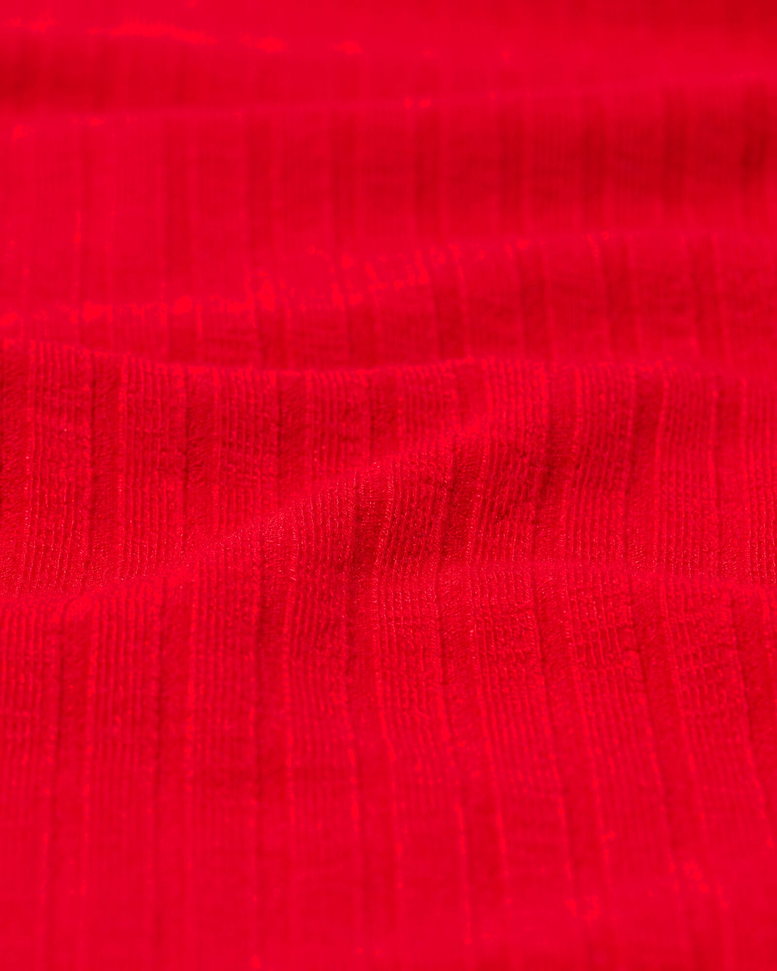 dames shirt Chelsea met ribbels rood rood - 36233640RED - HEMA