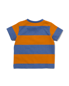 t-shirt bébé à rayures bleu bleu - 1000031035 - HEMA