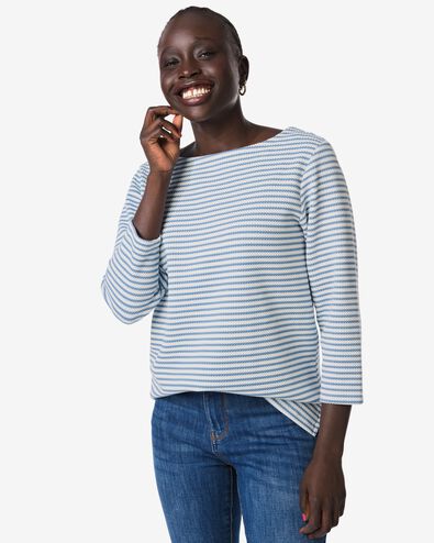 damesshirt Kacey lichtblauw lichtblauw - 36300275LIGHTBLUE - HEMA