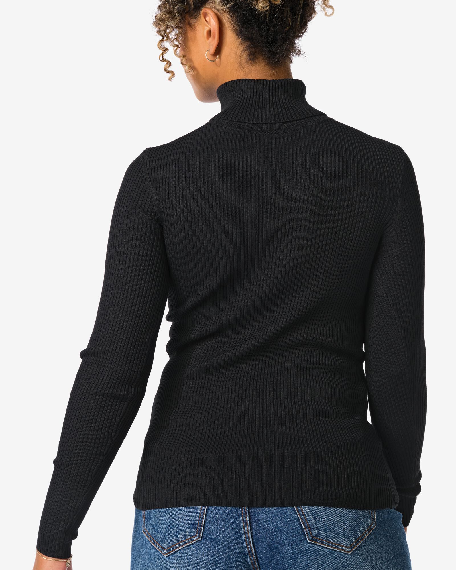 dames top met col zwart - 1000025701 - HEMA
