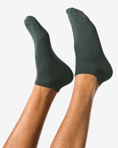 Herren-Kurzsocken, Bambus gr&uuml;n gr&uuml;n - 4120465GREEN - HEMA