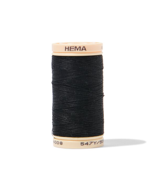 fil à coudre coton 500m noir - 1461502 - HEMA