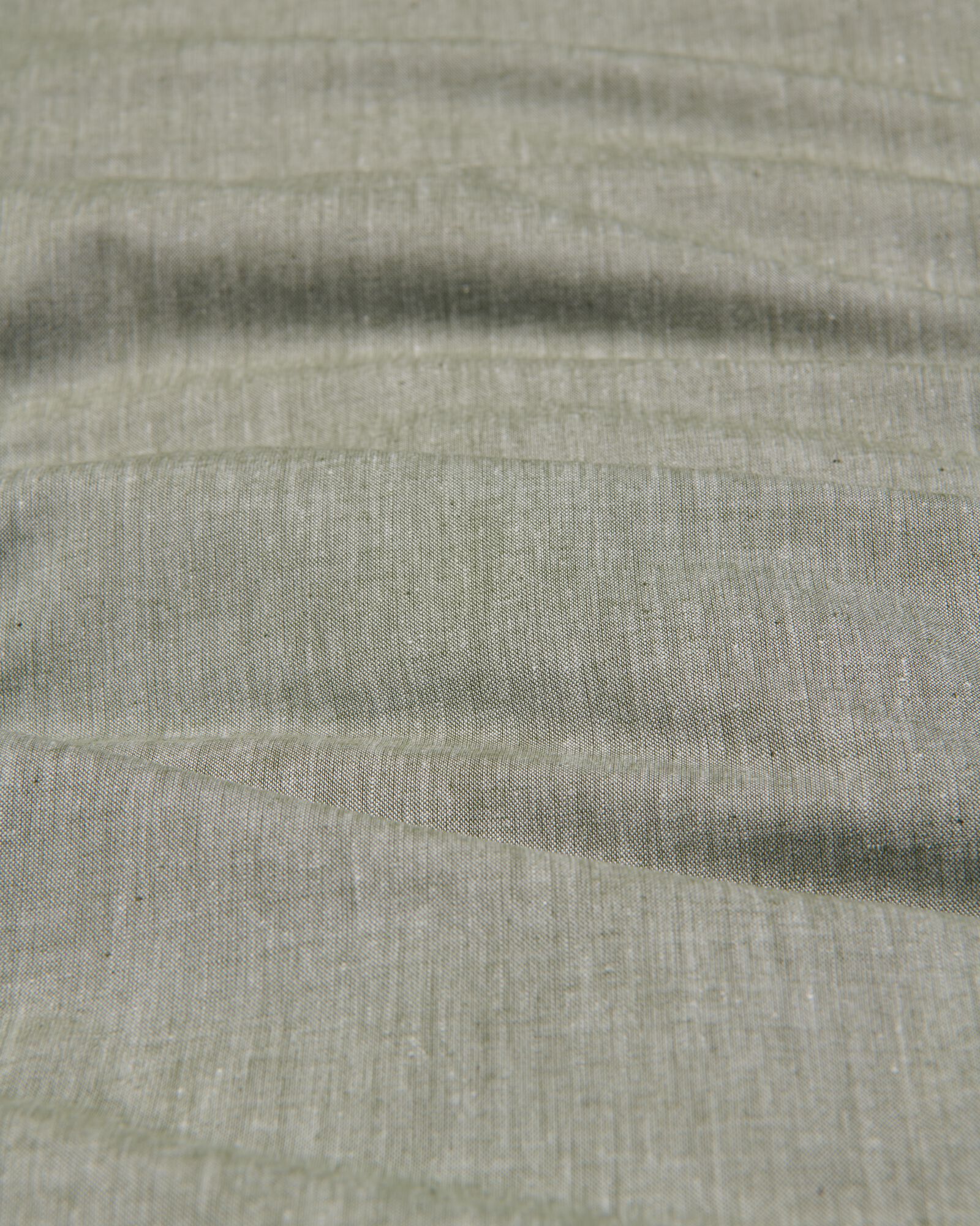 housse de couette 140x200/220cm chambray vert - 5790230 - HEMA