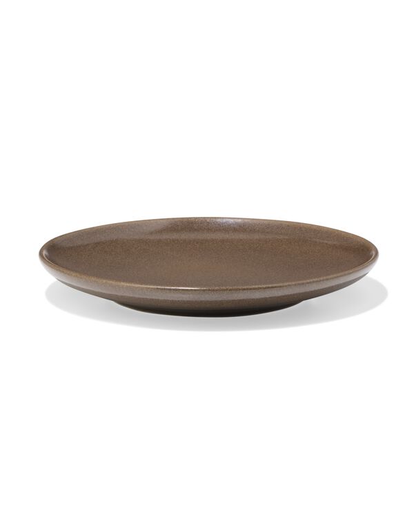 assiette &agrave; g&acirc;teau PUUR &Oslash;16 cm &eacute;mail r&eacute;actif brun fonc&eacute; - 9650178 - HEMA